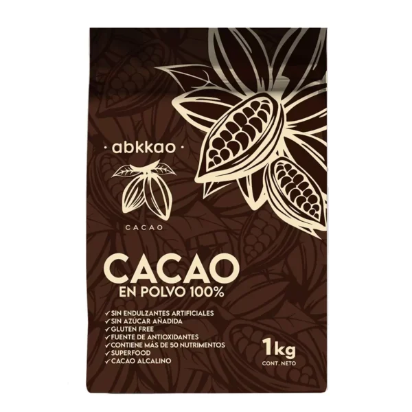 Abkkao Cacao en Polvo Puro (1kg)