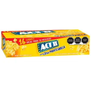 Act II Extra Mantequilla Palomitas para Microondas (16pzs/87g)