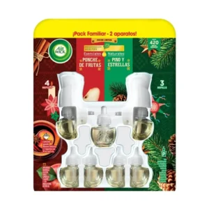 Air Wick Aromatizante Pnche Frutas, Pino y Estrellas (2ap/7rep/20ml)