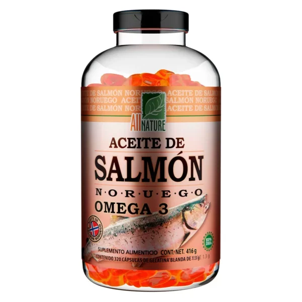 All Nature Aceite de Salmón Noruego Omega 3 (320cap)