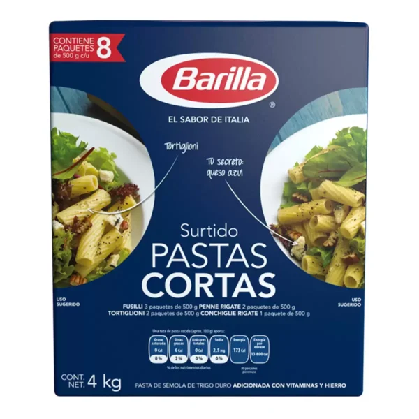 Barilla Surtido de Pastas Cortas (8pzs/500g)
