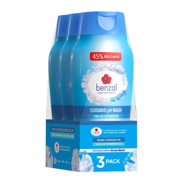 Benzal Shampoo Intimo de Uso Díario (3pzs/355ml)