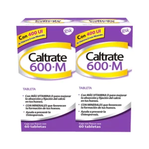 Caltrate 600+M Vitamina D4+Minerales (2paq/60tab)