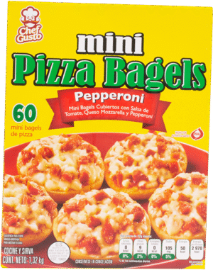 Chef Gusto Mini Pizza Bagels (60 pza)