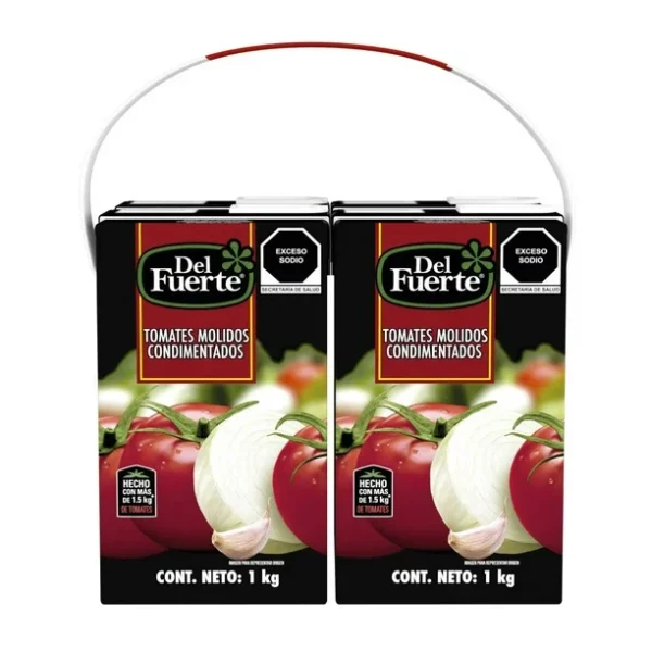 Del Fuerte Tomates Molidos Condimentados (4pzs/1kg)