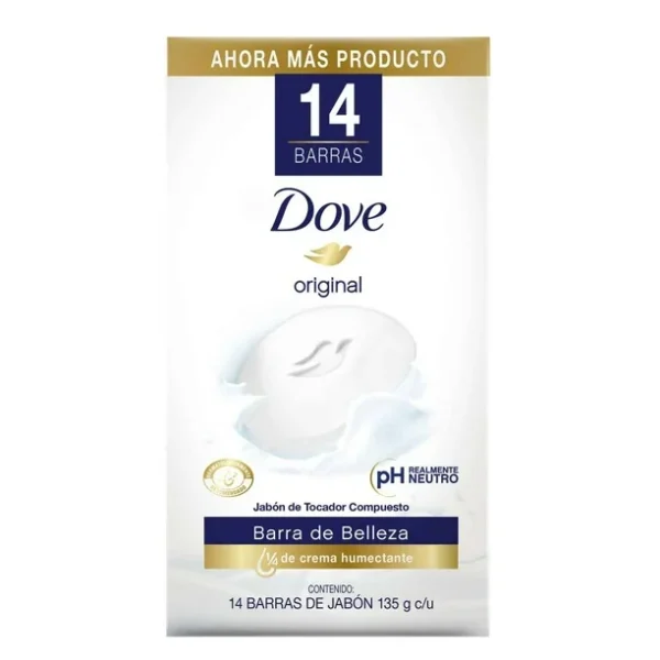 Dove Jabón en Barra (14pzs/135g)