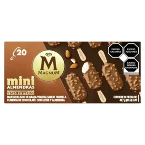 Holanda Paletas Mini Magnum con Almendras (20pzs)