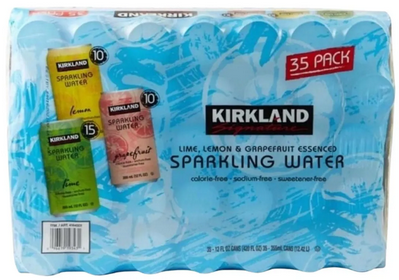 Agua Gasificada De Sabor Kirkland(35 Latas/355ml)