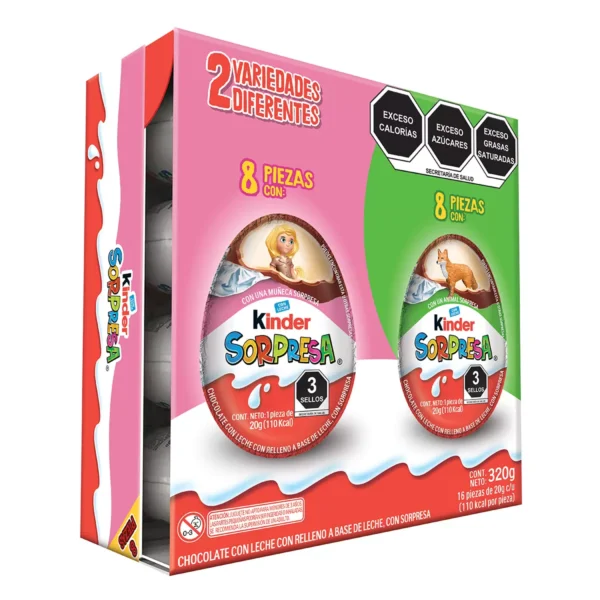 Kinder Sorpresa Huevito de Chocolate (16pzs/20g)