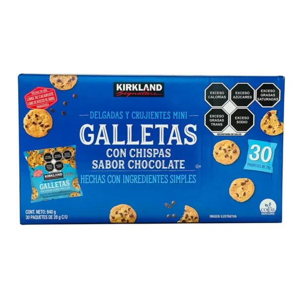 Kirkland Galletas Mini con Chispas de Chocolate (30pzs/28g)