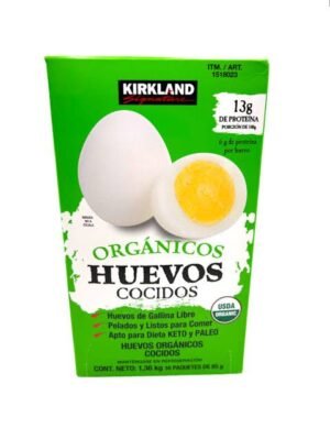 Kirkland Huevo Cocido Orgánico (1.36kg/32huevos)