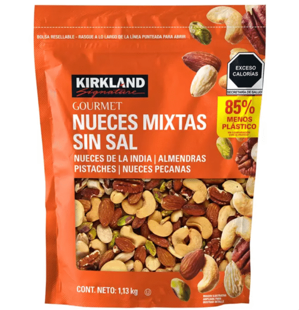 Kirkland Nueces Mixtas Sin Sal (1.13kg)
