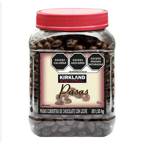 Kirkland Signature Pasas Cubiertas de Chocolate 1.53 kg