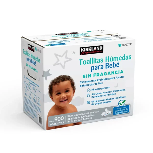Kirkland Toallitas Húmedas para Bebé (9paq/100pzs)