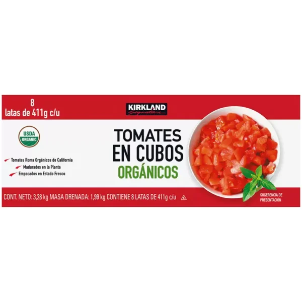 Kirkland Tomates en Cubos (8pzs/411g)