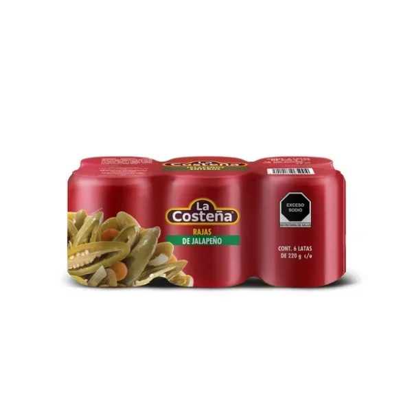 La Costeña Jalapeños en Rajas (6pzs/220g)