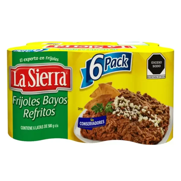 La Sierra Frijoles Bayos Refritos (6pzs/580g)