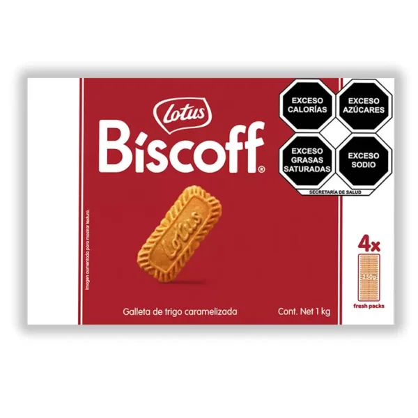 Lotus Biscoff Galletas de Trigo Caramelizada (4paq/250g)