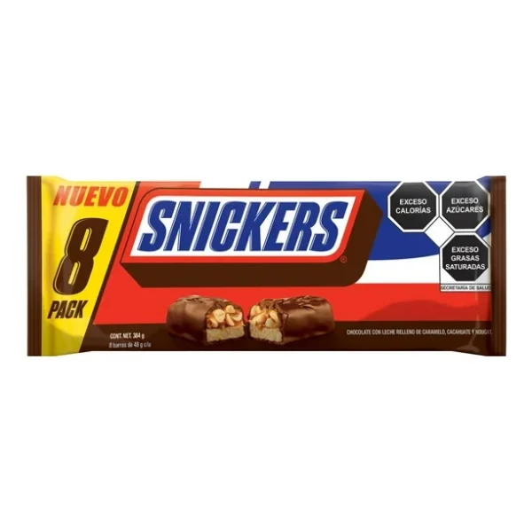 Mars Snickers Barra de Chocolate (8pzs/48g)