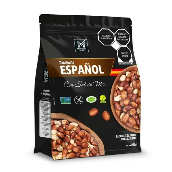 Members Mark Cacahuates Español con Sal de Mar (850g)