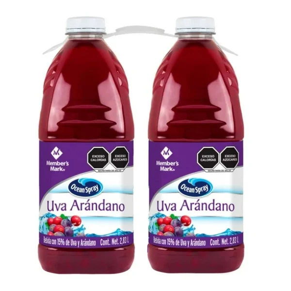 Members Mark Jugo Uva Arándano Ocean Spray (2pzs/2.83L)