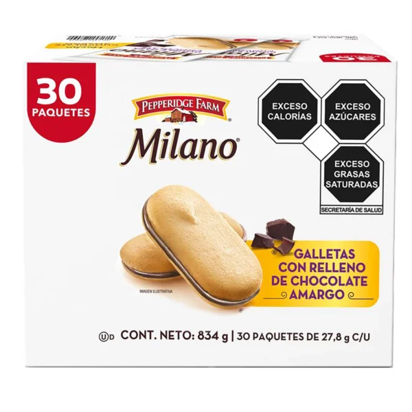 Milano Galletas con Relleno de Chocolate (834g)