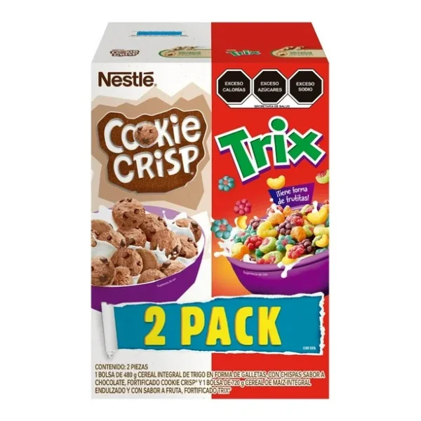 Nestle Pack de Cereales (Cookie480g/Trix720g)