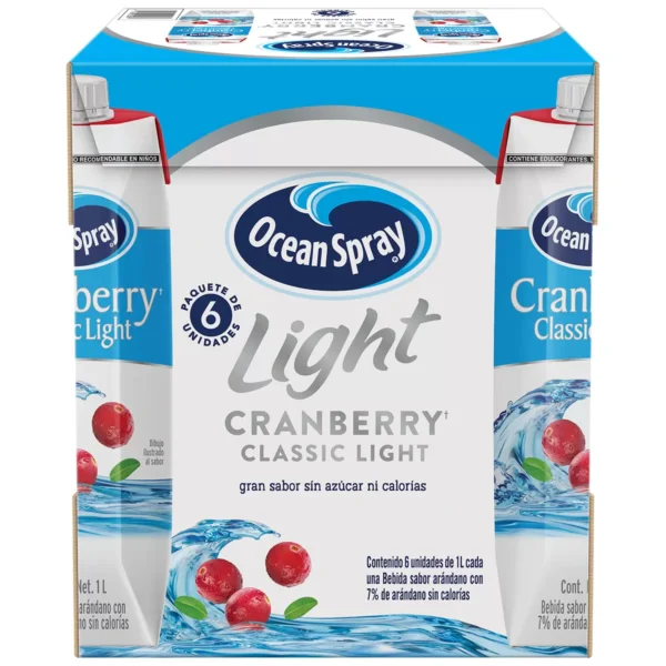 Ocean Spray Bebida Arándano Light (6pzs/1L)