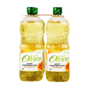 Oléico Aceite Puro de Cártamo (4pzs/825ml)