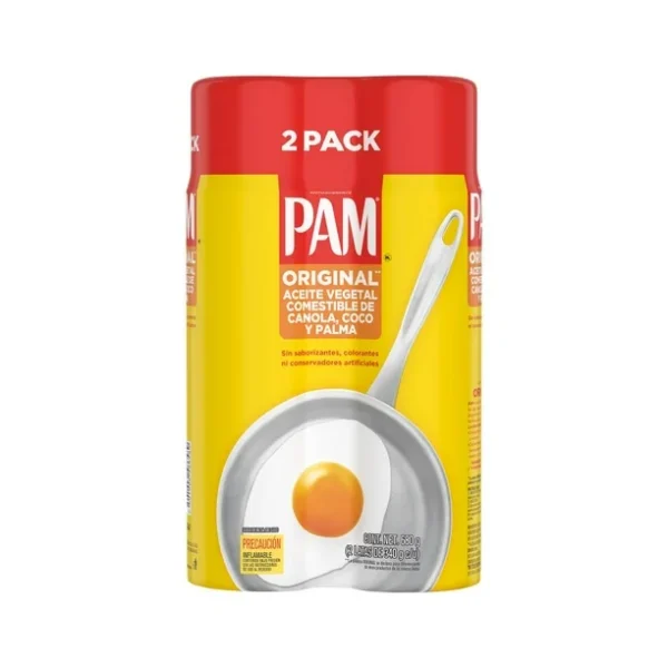 PAM Original Aceite de Canola, Coco y Palma en Aerosol (2pzs/340g)