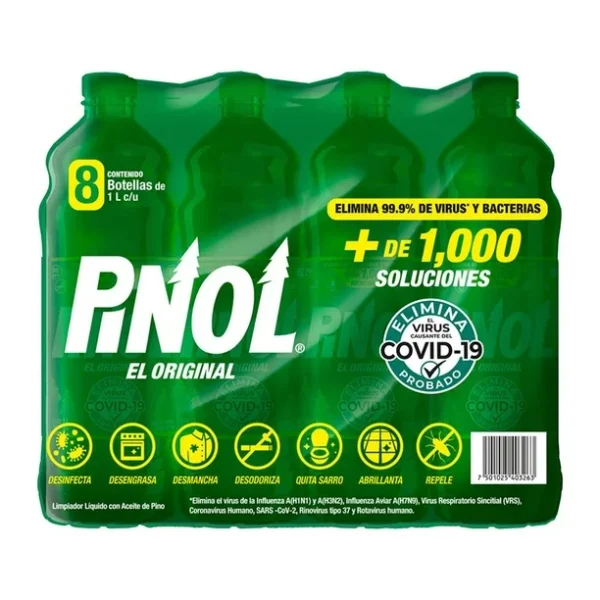 Pinol Limpiador Multiusos El Original (8pzs/1L)