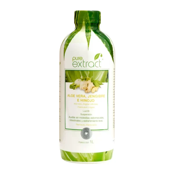 Pure Extract Aloe Vera, Jengibre e Hinojo (1L)