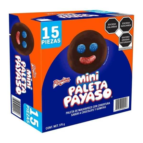 Ricolino Mini Paleta Payaso (15pzs/25g)