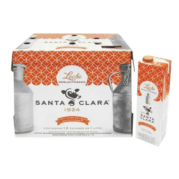 Santa Clara Leche Deslactosada (12pzs/1L)