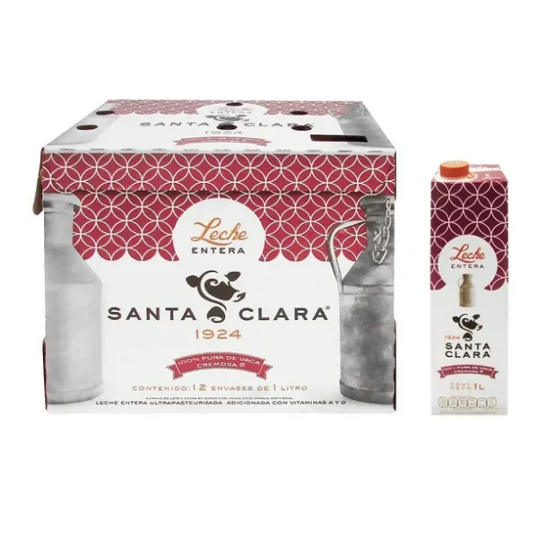 Santa Clara Leche Entera (12pzs/1L)