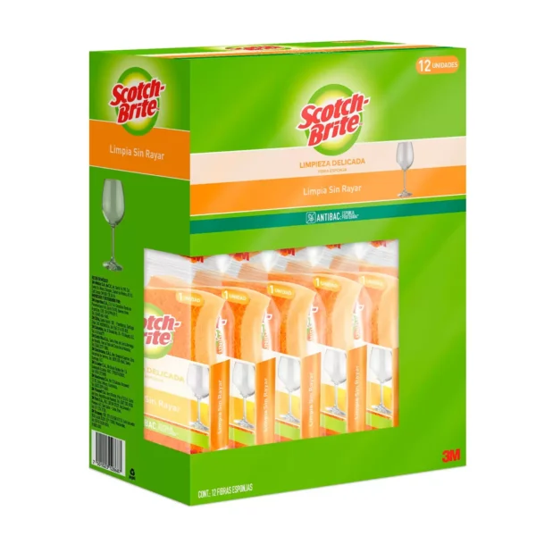 Scotch Brite Cero Rayas Esponjas (12pzs)