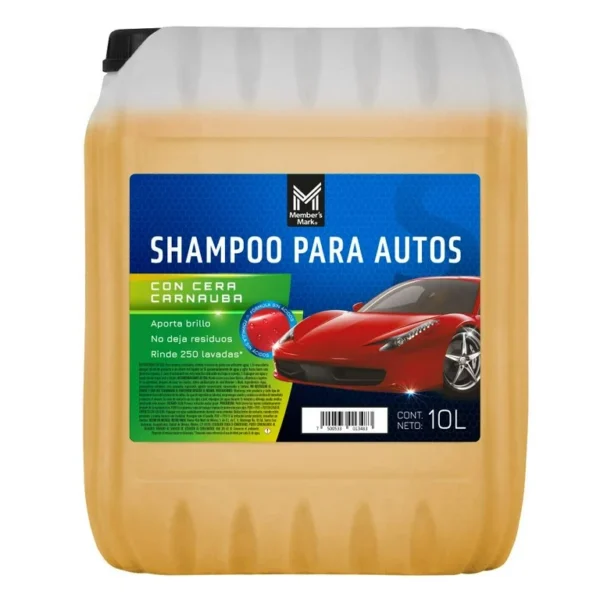 Shampoo para Autos Member's Mark con Cera de Carnauba (10 l)