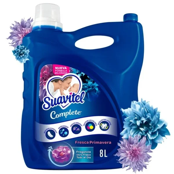 Suavitel Complete Suavizante Fresca Primavera sin Enjuague (8L)