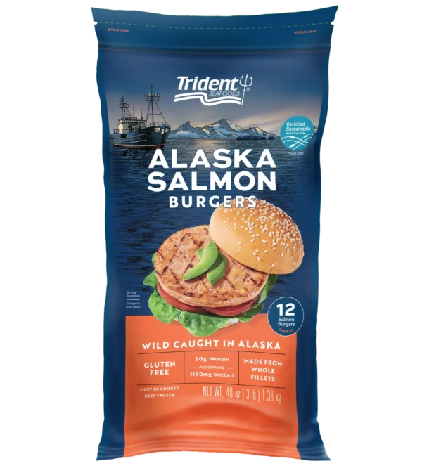 Trident Hamburguesas de Salmon (1.36kg)