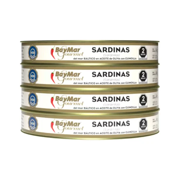 Baymar Sardinillas en Aceite de Oliva (4pzs/120gr)